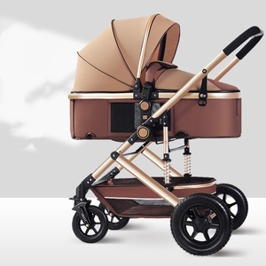 Carrozzina passeggino pieghevole 3-in-1 di lusso con passeggino a passeggino alto paesaggio leggero sistema di viaggio per <span class=keywords><strong>auto</strong></span> carrozzine - Product Image 2