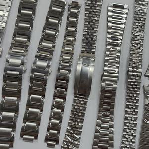 Correa de Reloj de Acero Inoxidable Pulido con Extremos Curvos de 17mm/18/19/20/21/22mm, Marca Privada, Banda de Muñeca Metálica NH35 - Product Image 4