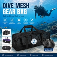 Sac de plongée en nylon 600D résistant à l'eau, grande capacité, portable, pour la plongée avec tuba, la pêche sous-marine, l'équipement de plongée