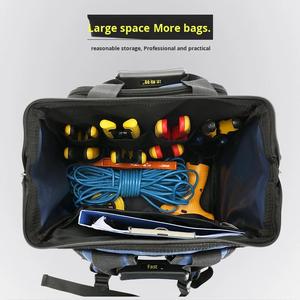 Bolsa de Hombro Multifuncional para Electricista, de Lona Resistente al Desgaste, con Cierre, para Herramientas y Reparaciones - Product Image 4