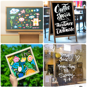 Marqueurs liquides opaques, couleurs vives <span class=keywords><strong>pour</strong></span> tableau noir, tableau <span class=keywords><strong>blanc</strong></span>, verre, menu de mariage, faciles à <span class=keywords><strong>nettoyer</strong></span> à l'eau - Product Image 6