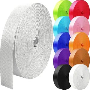 Chất lượng cao chịu mài mòn 25mm Trắng Nylon xương cá vải Bán buôn túi vải dây đai cho ba lô phụ kiện vật nuôi - Product Image 1