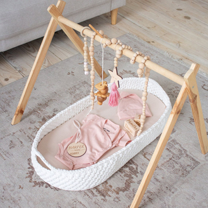 Culla <span class=keywords><strong>a</strong></span> forma di cesto di Mosè in cotone bianco per neonati + lettino da giorno per camera da letto e uso alberghiero - Product Image 3