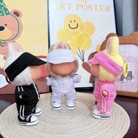 Ensemble de vêtements décontractés et sportifs pour poupée de 17 cm, incluant une casquette de baseball et des chaussures, accessoires pour Labubu