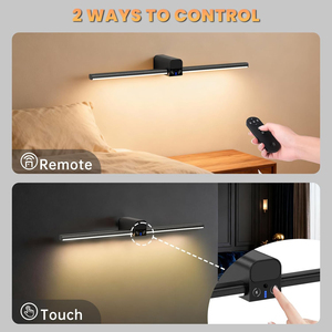 <b>Wireless</b> Wall Mounted Picture <b>Light</b> with Detachable Battery Compartment,Dimmable Art Lamp with Remote Timer for Gallery Painting - Product Image 3