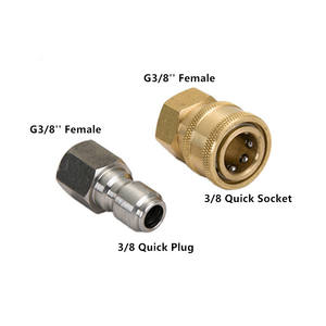 <span class=keywords><strong>Accessori</strong></span> <span class=keywords><strong>per</strong></span> lavaggio <span class=keywords><strong>auto</strong></span> idropulitrice, 3/8 Set adattatore <span class=keywords><strong>per</strong></span> scollo rapido - Product Image 2