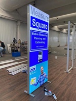 Caisses lumineuses en tissu sans cadre LED 1m * 2m pour cadre de boîte à lumière en toile LED sans outil