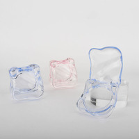 Emballage cosmétique en plastique recyclable pour blush, forme irrégulière, avec impression en relief