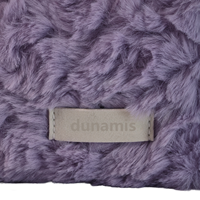 Trousse de Maquillage Imperméable en Fausse Fourrure Douce Lavande, Sac Cosmétique Portable en Peluche Violette pour le Quotidien