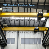 Pont roulant monopoutre standard FEM personnalisé avec télécommande double pendent pour travaux de levage en entrepôt et fabrication métallique
