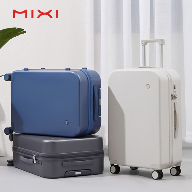 Mixi Designers Brand Korean Style Trolley Suitcase with Usb Charging Custom Travel Smart Carry on Luggage