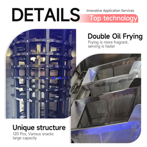 Tự động đông lạnh khoai tây máy hai dầu chiên giỏ Máy bán hàng tự động khoai tây chiên Máy QUẢNG CHÂU - Product Image 5