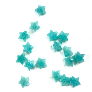 Natural Green Amazonite Machine Cut Cat's Eye Star <b>Shape</b> Briolette Jewelry Making Ring Pendant Bracelet Necklace Wholesale - Product Image 3