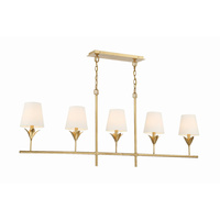 Lustre moderne de style français avec abat-jour en tissu, finition dorée, lampe suspendue inclinée en métal pour salle à manger, îlot, salon, hôtel