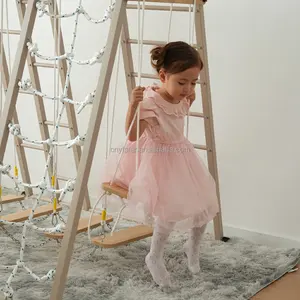 Nouveauté 2026 : Ensemble d'escalade triangulaire pour aire de jeux intérieure pour enfants, avec échelle en corde, pont et structure métallique de <span class=keywords><strong>parc</strong></span> d'attractions - Product Image 2