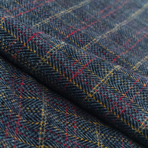Tissu en tweed à carreaux colorés Tissu mélangé de laine de style classique adapté à la fabrication de manteaux <span class=keywords><strong>pour</strong></span> hommes - Product Image 4