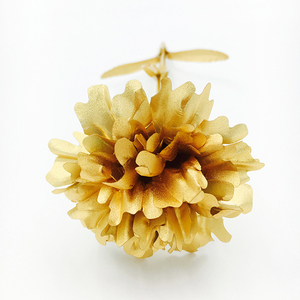 Fleur de Œillet en <span class=keywords><strong>Métal</strong></span> Plaqué Or 24 carats avec Boîte Cadeau, Support de Présentation, Sac et Certificat pour la Fête des Mères - Product Image 4