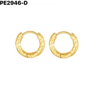 Fashion 2.5*8 Earrings DE ARO Hoop PE2946 for Women High Quality Jewelry - Product Image 2