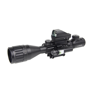 Custom Scope Combo 4-16x50EG Dual Iluminado Alcance + Sight 4 Retícula Punto rojo/verde y mira láser roja con montaje de 20mm - Product Image 5