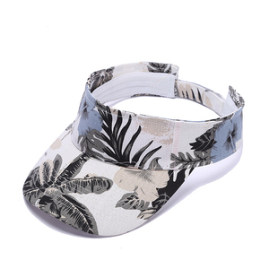 Visera deportiva con estampado de Top vacío para mujer, sombrero para el sol al aire libre, barato, venta al por mayor - Product Image 4