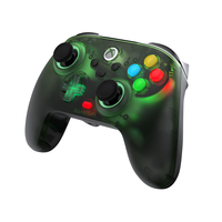 Manette de jeu filaire GameSir T7 Pro W Retro Green Transparent avec joystick à effet Hall, déclencheur, éclairage RGB et double vibration