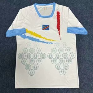Voetbalshirt van goede kwaliteit voor volwassenen, ademend, fanversie 25/26, met aangepast logo en naam, Congo's uniformen - Product Image 2