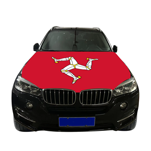Venta al por mayor 120x150cm el Lsle of Mann Car Hood Covers Bandera Asequible Resistente al desgaste y Durable Car Engine Hood Cover - Product Image 2