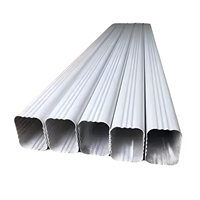 Gouttières en aluminium : Prix usine, vente en gros, gouttière rectangulaire ondulée en aluminium pour drainage de toiture