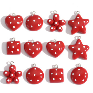 Lazo Rojo Angoleño, Corazón, <span class=keywords><strong>Estrella</strong></span> <span class=keywords><strong>de</strong></span> Cinco <span class=keywords><strong>Puntas</strong></span>, Resina, Materiales para Manualidades <span class=keywords><strong>con</strong></span> Temática <span class=keywords><strong>de</strong></span> Amor, Colgante <span class=keywords><strong>de</strong></span> Resina para Pinzas <span class=keywords><strong>de</strong></span> Pelo, Fundas <span class=keywords><strong>de</strong></span> Teléfono - Product Image 5