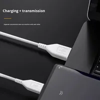 Câble de données de charge rapide Android V8 avec connecteurs USB-A/Micro USB, matériau TPE/PVC pour téléphones mobiles