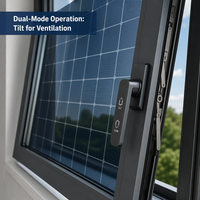 Ventana Solar de Doble Función SOL BIPV de Vidrio CdTe con Inclinación y Giro para Generación de Energía con 40% de VLT