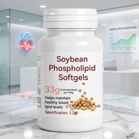 Gélules molles de phospholipides de soja personnalisées ODM, formule naturelle de lécithine de soja pour le bien-être cardiovasculaire quotidien des personnes d'âge moyen