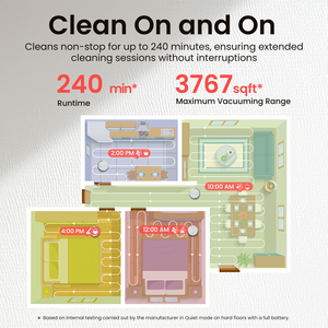 Robot hút bụi tự động AIRROBO 6000Pa, tránh vật cản bằng laser, LDS, siêu âm, lau thảm, lau nước, tự đổ rác, tự sạc - Product Image 6