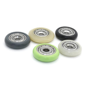 Factory Wholesale Door Window Guide <b>Rails</b> Rollers Stainless <b>Steel</b> O-Ring Bearings Rubber-Coated Pulleys Countersunk Rollers - Product Image 2