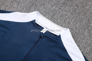 Maglia da Allenamento da Calcio da Uomo a Mezza Zip a Maniche Lunghe 100% Poliestere con Stampa Glitterata - Spedizione Gratuita - Product Image 3