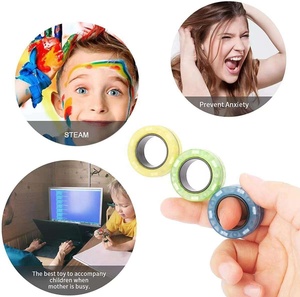 Anneaux magnétiques Fidget Spinners Idée Anxiété Décompression Jouets Fidget Pour Enfant Adulte Soulagement Stress Creative Fidget Spinner Anneaux - Product Image 5