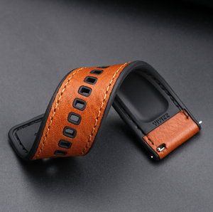 LAIHE <span class=keywords><strong>Bracelet</strong></span> de <span class=keywords><strong>montre</strong></span> de luxe en <span class=keywords><strong>cuir</strong></span> italien à dégagement rapide 20mm 22mm 24mm Bracelets en silicone <span class=keywords><strong>pour</strong></span> <span class=keywords><strong>montre</strong></span> Jam Ttangan Kulit - Product Image 5