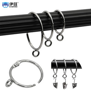 Anneaux de rideau antirouille avec œillets pour rideaux d'extérieur, anneaux de tringle à rideau pour véranda, accessoires de rideaux de jardin - Product Image 1