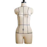 Mannequin de couture réglable en mousse pour femme, demi-corps, pour couturière, tailleur, couture