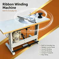Machine à enrouler les rubans textiles avec pédale de commande et compteur numérique pour le rangement des bandes élastiques