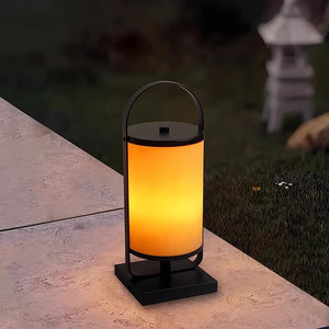 Lampe de jardin LED rechargeable, étanche, pour extérieur, allée, villa, cour, aménagement paysager - Product Image 2