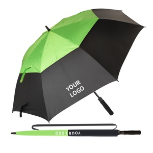 30 Inch Windproof Straight Vented Semi-<b>Automatic</b> Open Golf <b>Umbrella</b> Waterproof Stick <b>Umbrellas</b> for Rain - Product Image 3