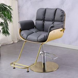 Silla de Barbero Moderna, Simple e Impermeable, con Altura Ajustable y Giratoria, Especializada para Salones de Peluquería - Product Image 5