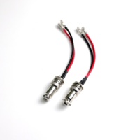 Conector de Aviación GX16 Hembra para Montaje en Panel PCB de 16 mm, IP55 Impermeable, Cuerpo de Latón/Aleación de Zinc, Contactos Niquelados, para Computadora