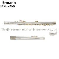 Elman Alto Flute YCF-62 White Brass Silver-Plated G Major Tone Instrument Performance Test