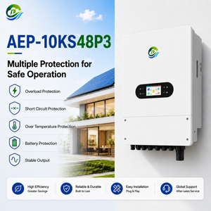 Convertisseur solaire triphasé 48V 10KW, convertisseur hybride hors réseau et sur réseau pour usage résidentiel et commercial - Product Image 5
