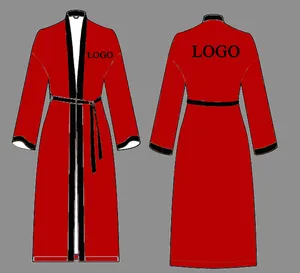 2023 High quality Custom design satin silk robes women sexy flannel bamboo robe bride bath robes plus size women's sleepwear