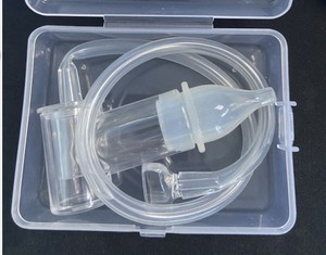 Nettoyeur nasal manuel pour bébé en silicone et PC réutilisable, aspirateur nasal coloré, <span class=keywords><strong>seringue</strong></span> <span class=keywords><strong>nasale</strong></span> portable et douce pour bébé, nourrisson - Product Image 4