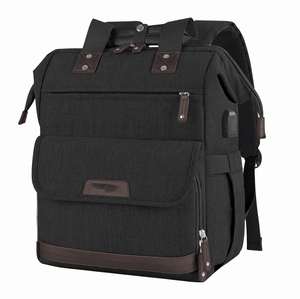 Custom Logo Waterproof Laptop Rucksack with <b>USB</b> Expandable <b>Storage</b> for Commuting & Travel - Product Image 3