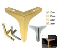 Sofa beine für Möbel Ersatz Chrom Dreieck Metall Modern Großhandel 130mm Eisen New Sofa Fancy Leg Patas Para Sofa